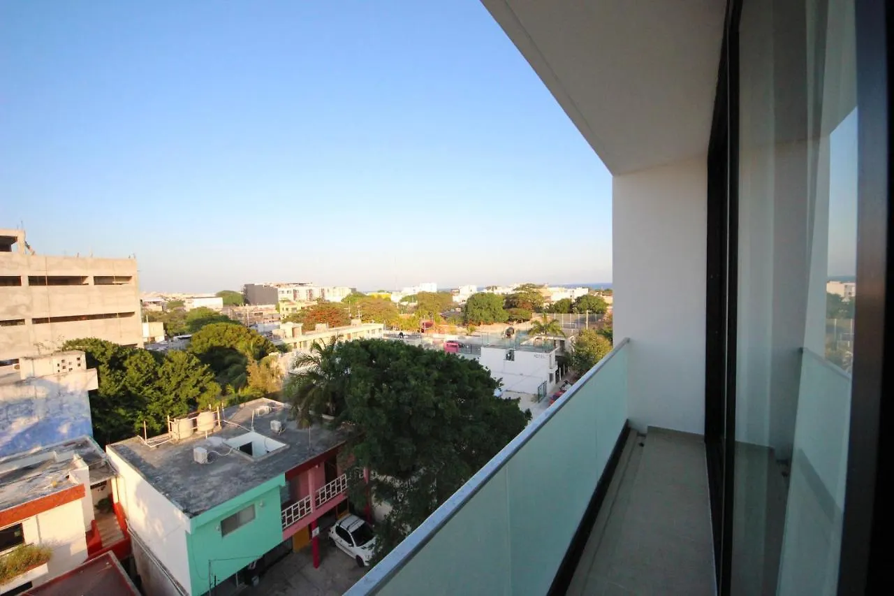 Spacious Studio, Amazing Rooftop With Sea View 신데 델 카르멘 멕시코